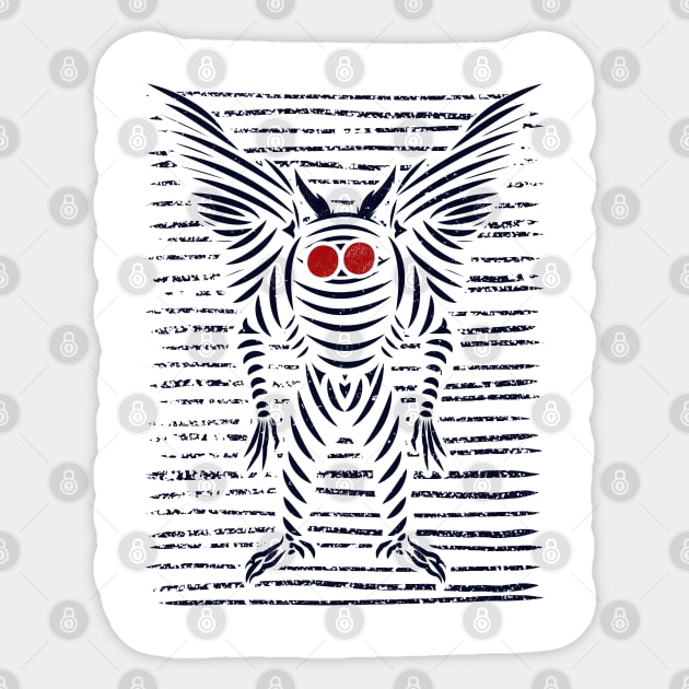 Mothman Sticker by Tesszero